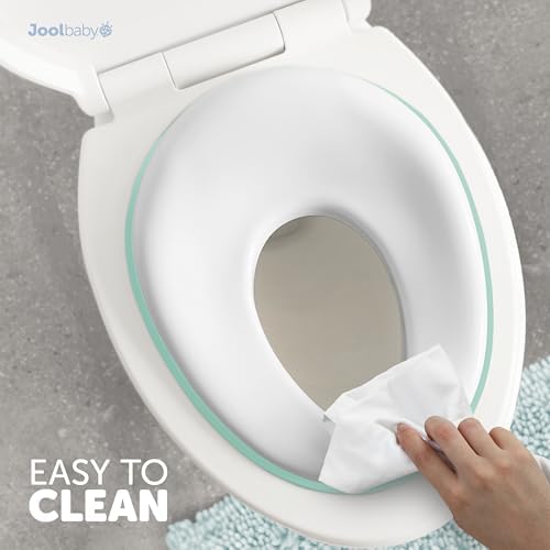 Jool Baby kid toilet training ring fitting an oval bathroom toilet bowl