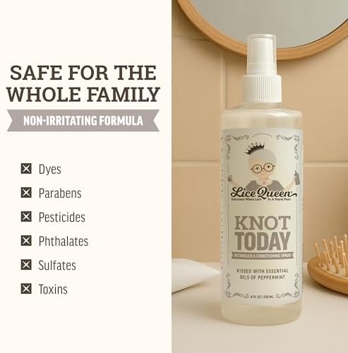 Lice Queen Knot Today imported hair conditioning spray for school prevention