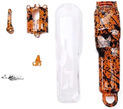 Vibrant red camouflage DIY replacement cover for professional cordless hair clippers.