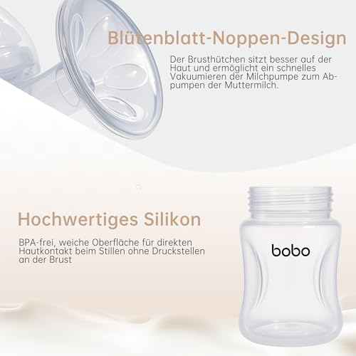 Close up of the ultra comfort soft silicone flange cushion on the YOHKOH breast pump