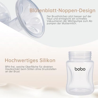 Close up of the ultra comfort soft silicone flange cushion on the YOHKOH breast pump