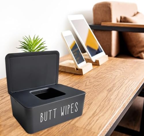Moorfowl wet wipes case on bathroom vanity