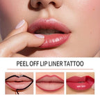 4Pcs Peel Off Lip Liner Stain Set - Long-Lasting, Smudge-Proof, Waterproof Nude Matte Lip Tint, Non-Fading Peel Off Lip Color, Effortless Precision & Full Coverage, 24H Color Hold - Image 8