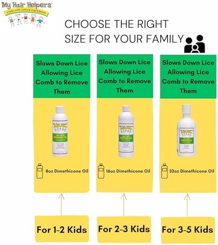 Safe dimethicone oil formula for head lice removal