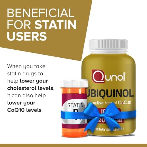 Qunol Ubiquinol 120 count bottle lifestyle health packaging