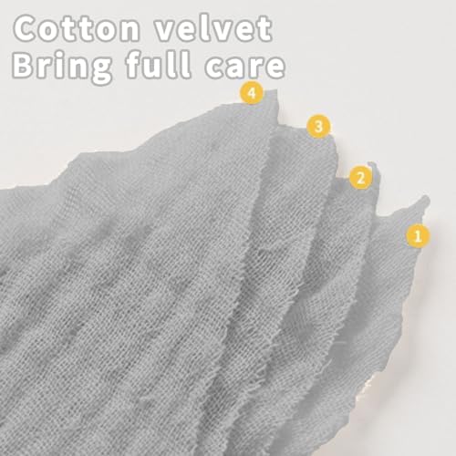 Adjustable snap button closure detail on cotton drool bib