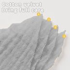 Adjustable snap button closure detail on cotton drool bib