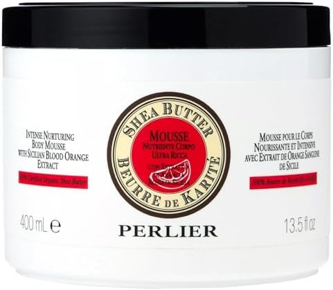 Whipped intensive nurturing body moisturizing cream with organic shea butter and citrus extracts for deep body hydration.