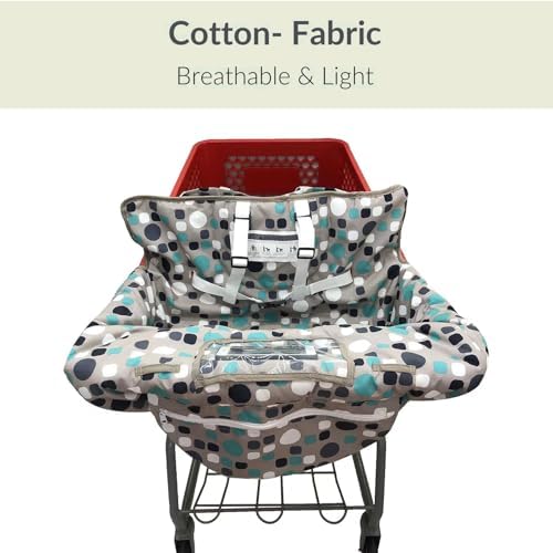 PandaEar infant grocery cart seat cushion with phone pocket
