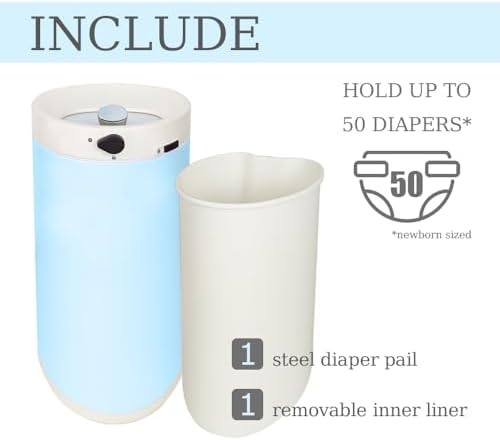 JM Yipeng steel diaper trash can lifestyle placement in nursery