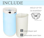 JM Yipeng steel diaper trash can lifestyle placement in nursery