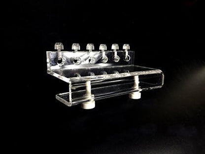 Marine Color aquarium additive system accessory showcasing clean acrylic construction and line organizer slots