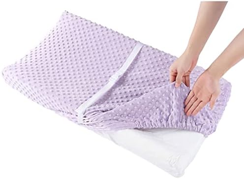 Aullar imported nursery bedding package showing orchid changing pad protector sheet