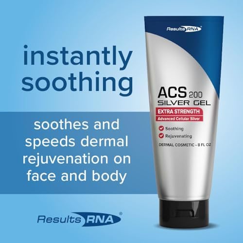 Results RNA colloidal silver gel 15 ounce packaging for dermal healing