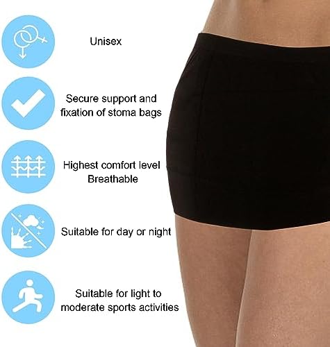 JRAIYBZ ostomy wrap inner pocket design for stoma bag storage