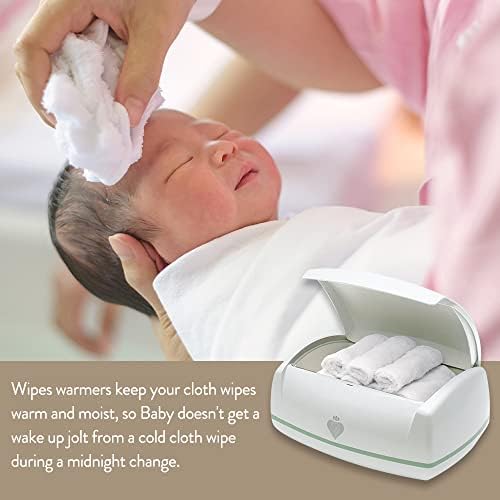 Prince Lionheart Wipes Warmer lid open displaying the warming chamber and bamboo wipes