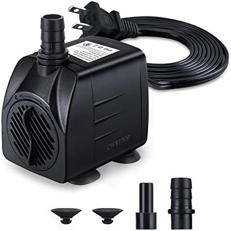CWKJTOP 15W water pump with power cord and nozzles