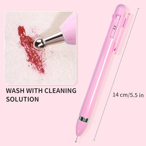 Pink nail dotting pen for intricate nail art designs