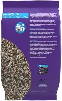 Aqua Natural Gold Pearl gravel inside aquarium setup