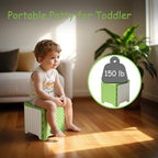 Rhastex foldable travel potty seat for kids green