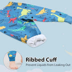Side angle view of a toddler wearing the adjustable MOEMOE BABY leakproof training underwear.