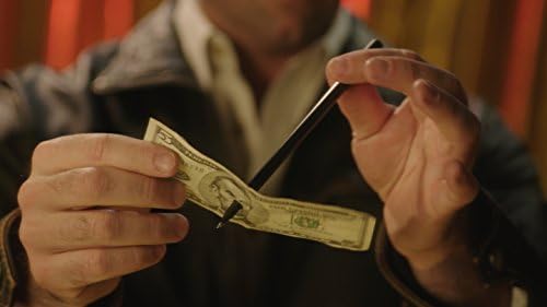 Magic Makers Pen Through Dollar illusion prop showing pen penetrating paper bill