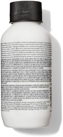 Close up of Bondbar 4 Fluid Ounce developer bottle showing repair and vegan labels