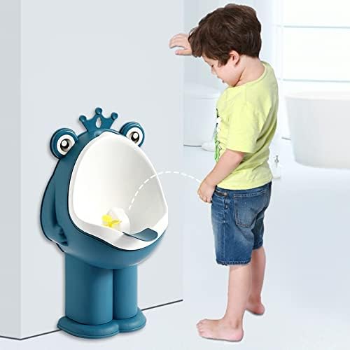 Educational frog shape potty training tool for boys