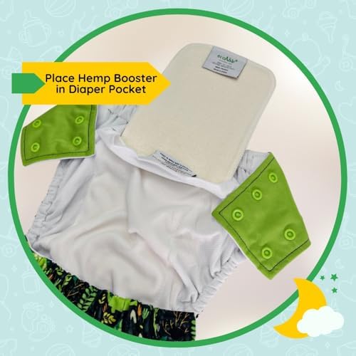 EcoAble reusable overnight booster pad folded display