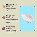 Bubble Skincare Wipe Out Makeup Remover cream texture swatch on skin