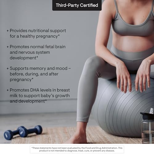 Thorne Prenatal DHA 650 mg docosahexaenoic acid third party tested purity certification seal
