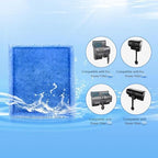Activated carbon internal view of aquarium filter cartridge replacement
