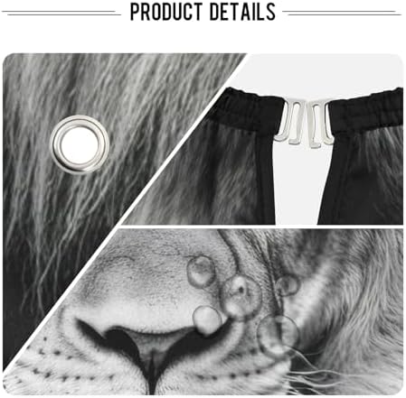 Full length view of the sixty five by fifty five inches professional hairdressing cape providing full body coverage