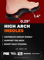 Cruvheal heavy duty shoe inserts for men and women over 220 pounds