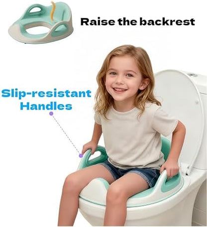 5 STAR SUPER DEALS Kids Potty Seat bottom view displaying the adjustable non-slip security levers for western toilets