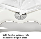 Toddler sitting on the Oxo Tot 2-in-1 portable potty