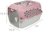 Petmate heavy duty plastic pet kennel with steel wire door