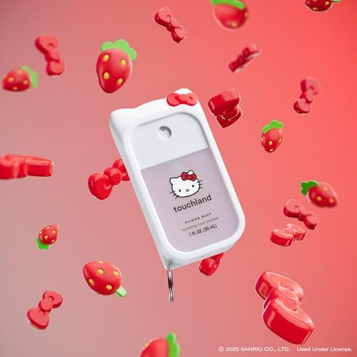 Touchland x Hello Kitty® Hand Sanitizer + Mist Case, Scented & Stylish Hydrating Sanitizer Spray Bundle, Travel Size, Dye Free - Image 2