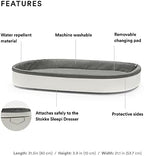 Stokke Sleepi Changer angled view showing protective sides