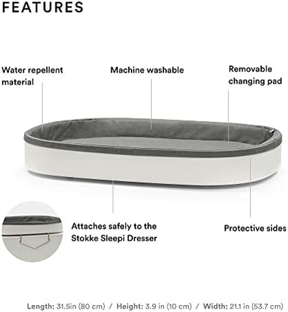 Stokke Sleepi Changer showing ergonomic protective sides