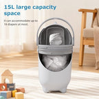 Leasote Besufy 4 gallon diaper bin interior capacity
