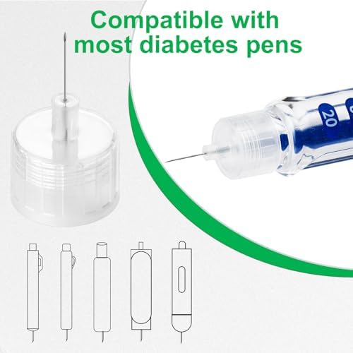 Pharmacy Choice insulin pen needles showing the twist-on universal hub design.