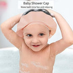 Side profile of KOMIDK waterproof baby bath visor