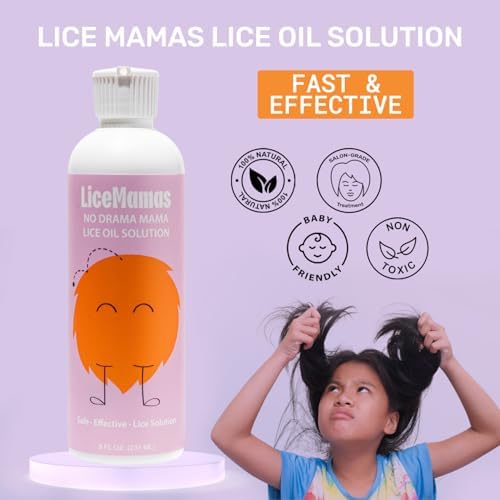 Lice Mamas dimethicone lice formula for kids non-toxic hair oil.