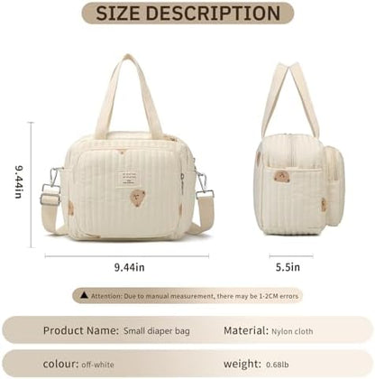 Fwkekye small diaper bag with 7 pockets layout