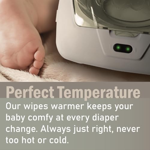Side view of GOGO Pure baby wipe warmer and heater