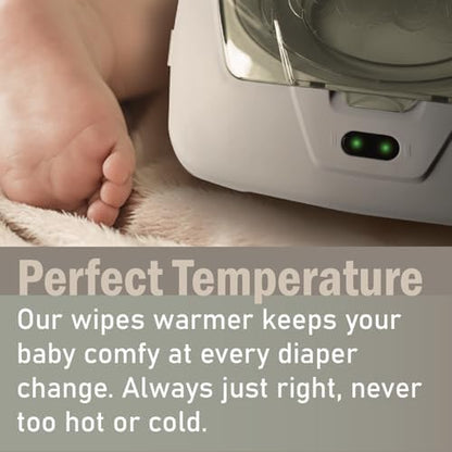 Side view of GOGO Pure baby wipe warmer and heater