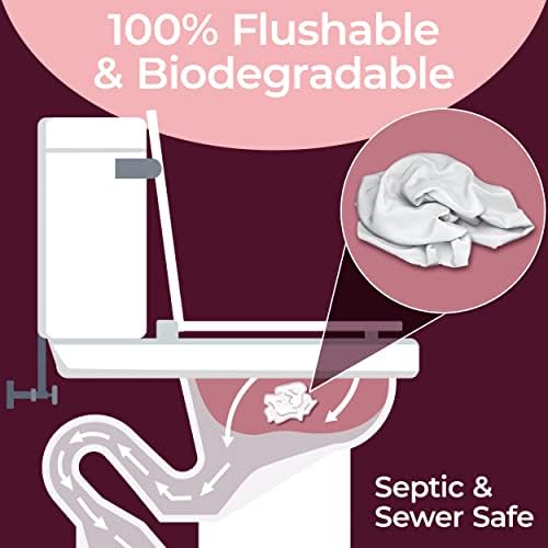 Alcohol free and fragrance free feminine hygiene wipes bulk pack