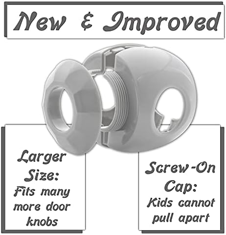 Top view of Driddle door knob cover for toddler safety