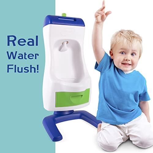 Peter Potty flushable urinal showing water reservoir